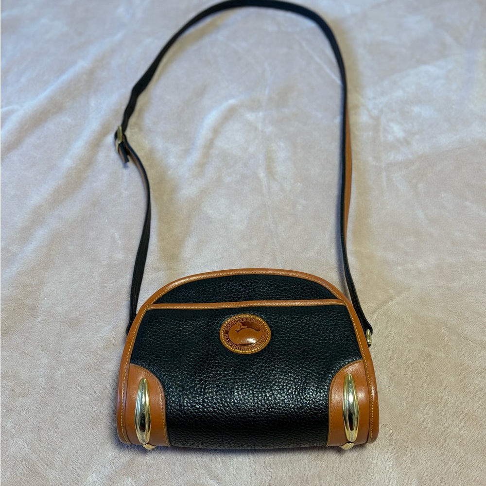 Dooney & Bourke Black and Brown Crossbody Bag